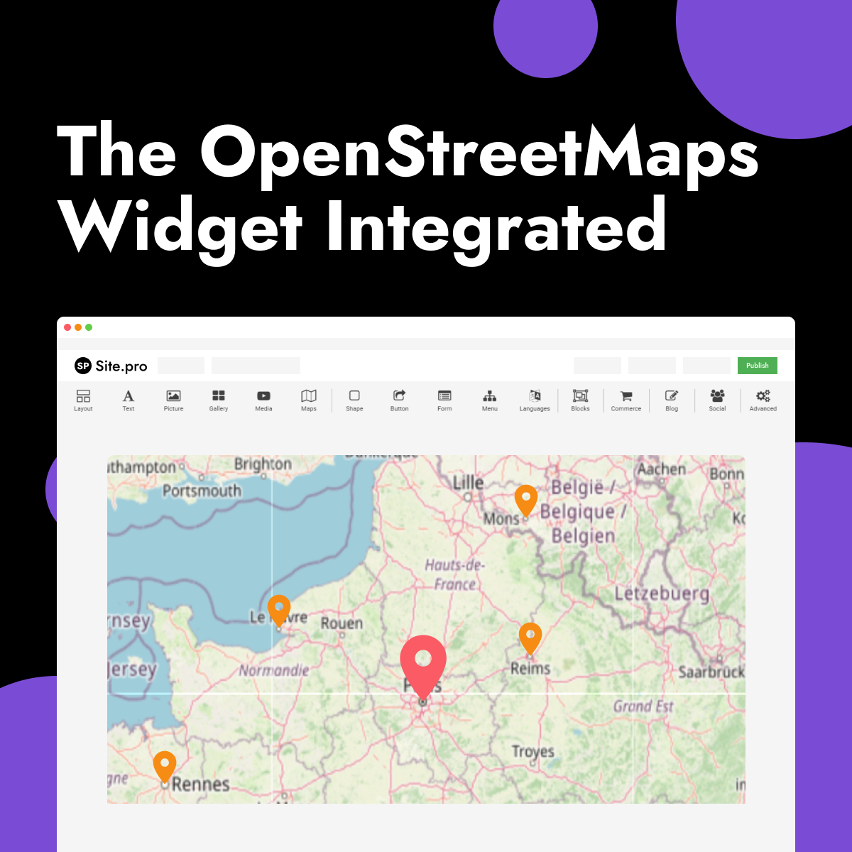 Как интегрировать OpenStreetMaps карты?