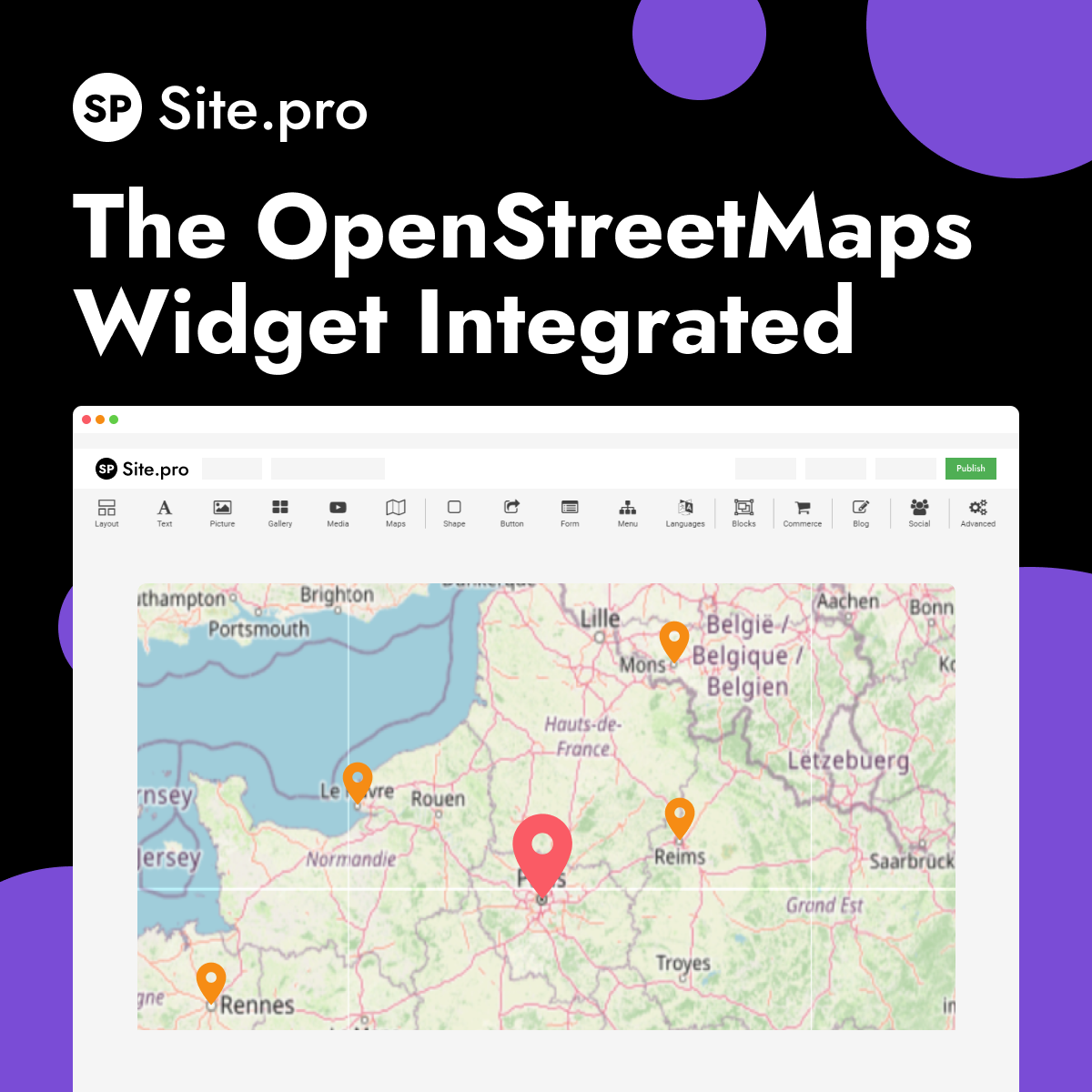 Как интегрировать OpenStreetMaps карты?